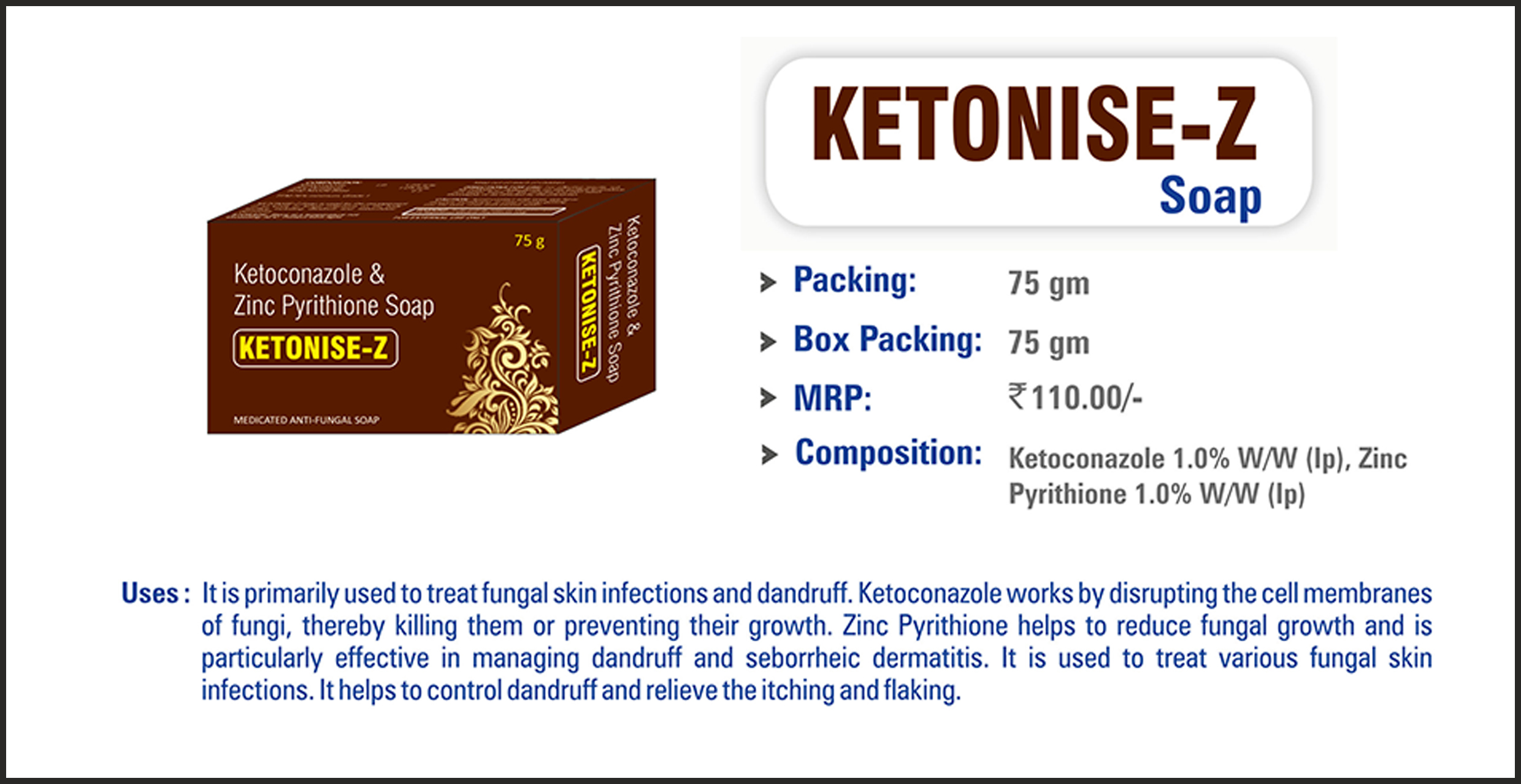 KETONISE-Z Soap