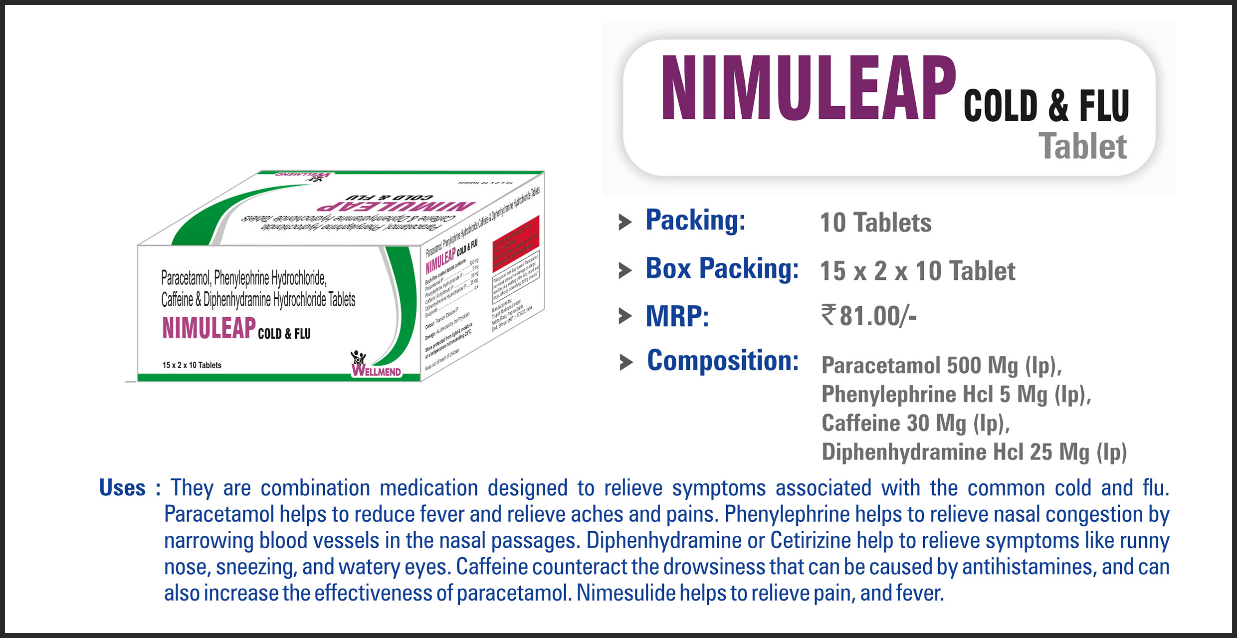NIMULEAP COLD & FLU Tablet