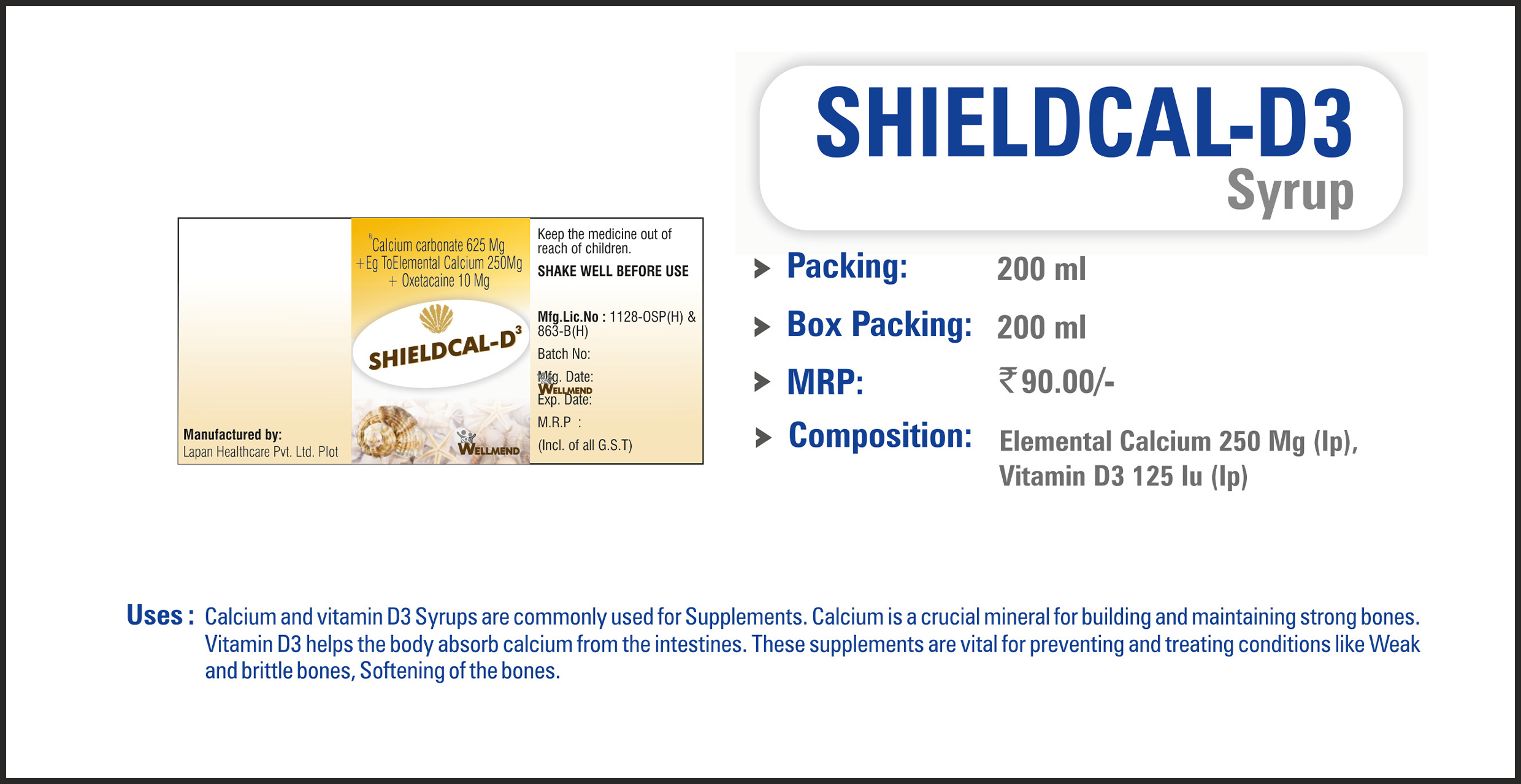 SHIELDCAL-D3 Tablet