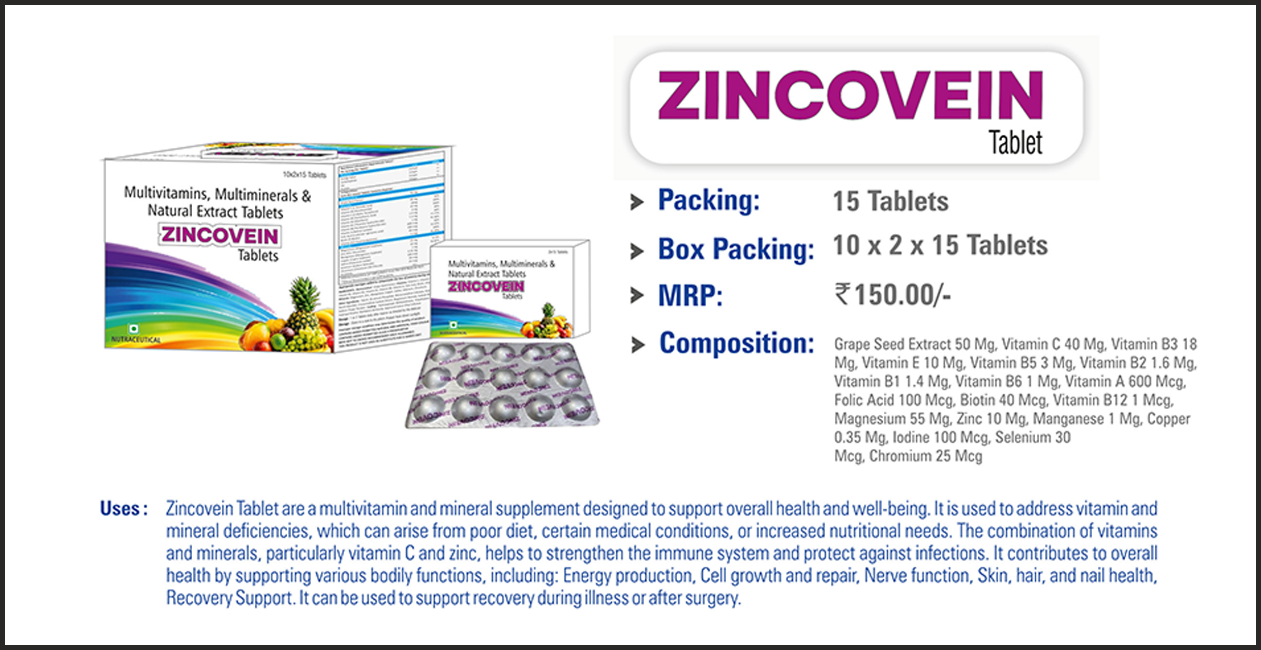 ZINCOVEIN Tablet